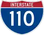 Interstate 110 marker