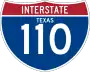 Interstate 110 marker