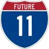 Future Interstate 11 marker