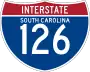 Interstate 126 marker