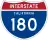 Interstate 180 marker