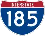 Interstate 185 marker