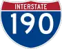 Interstate 190 marker