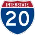 Interstate 20 marker