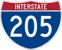 Interstate 205 marker