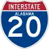 Interstate 20 marker