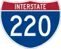 Interstate 220 marker