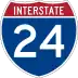 Interstate 24 marker