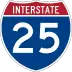 Interstate 25 marker