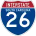 Interstate 26 marker