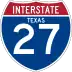 Interstate 27 marker