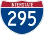 Interstate 295 and North Carolina Highway 295 marker