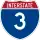 Interstate 3 marker