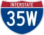 Interstate 35W marker