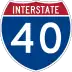 Interstate 40 marker