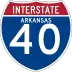 Interstate 40 marker