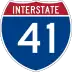 Interstate 41 marker