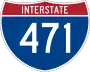 Interstate 471 marker