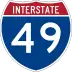 Interstate 49 marker