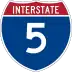 Interstate 5 marker