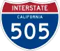 Interstate 505 marker