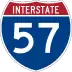 Interstate 57 marker