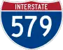 Interstate 579 marker