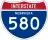 Interstate 580 marker