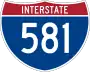 Interstate 581 marker