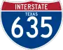 Interstate 635 marker