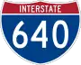 Interstate 640 marker