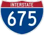 Interstate 675 marker