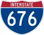 Interstate 676 marker