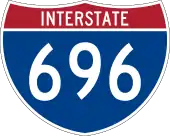 Interstate 696 marker