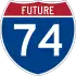 Future Interstate 74 marker