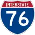 Interstate 76 marker