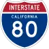 Interstate 80 marker