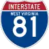 Interstate 81 marker