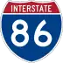 Interstate 86 marker