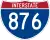 Interstate 876 marker