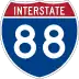 Interstate 88 marker