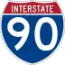 Interstate 90 marker