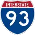 Interstate 93 marker