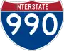 Interstate 990 marker