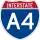 Interstate A-4 marker