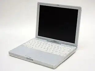 iBook G3 Dual USB ("Snow"), launched May 1, 2001