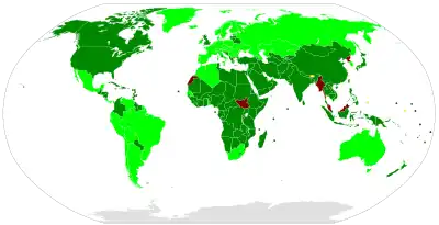 Membership of the Convention on the Elimination of All Forms of Racial Discrimination