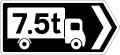 Sign F 501RHeavy Vehicle Direction