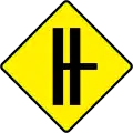 W 012RSide Road on Dual C'way - Right (with CR Break)