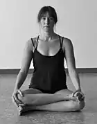 Square pose, the Yin variant of Svastikasana